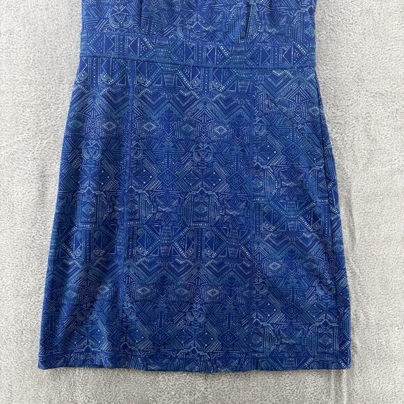 Tittle Nine Dress Womens 8 Blue Square Neck Build-In Bra Padded Zip Active - Picture 4 of 13